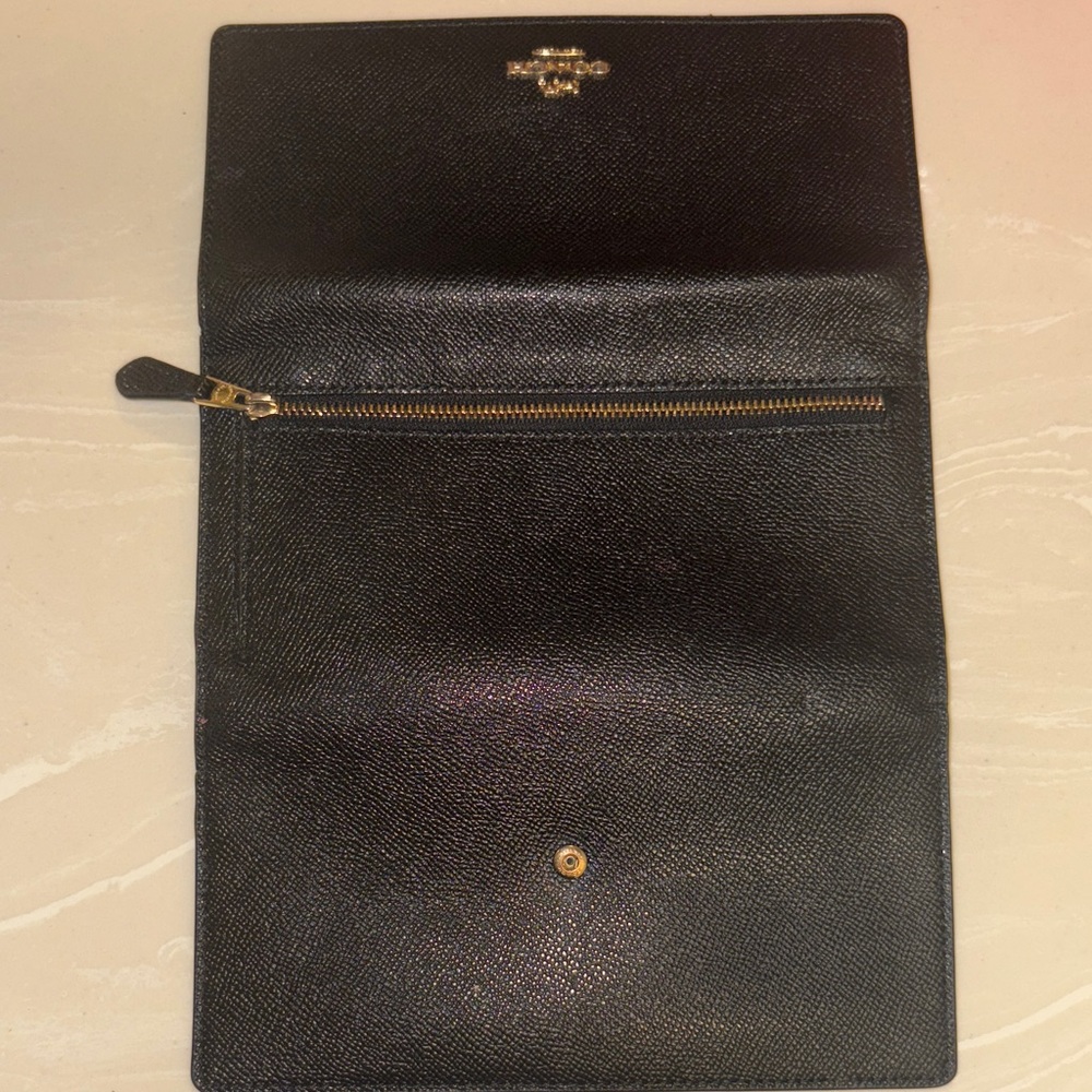 Coach Black Leather Wallet - Picture 3 of 3